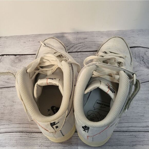 Nike Air Force 1 '07 Mid LX Summit White‎ Canvas DZ4866-121 Women's Size … - Picture 4 of 10